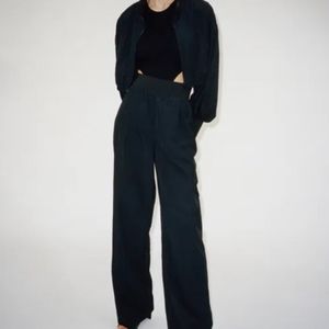 ZARA black technical pants TRF size XS NEW